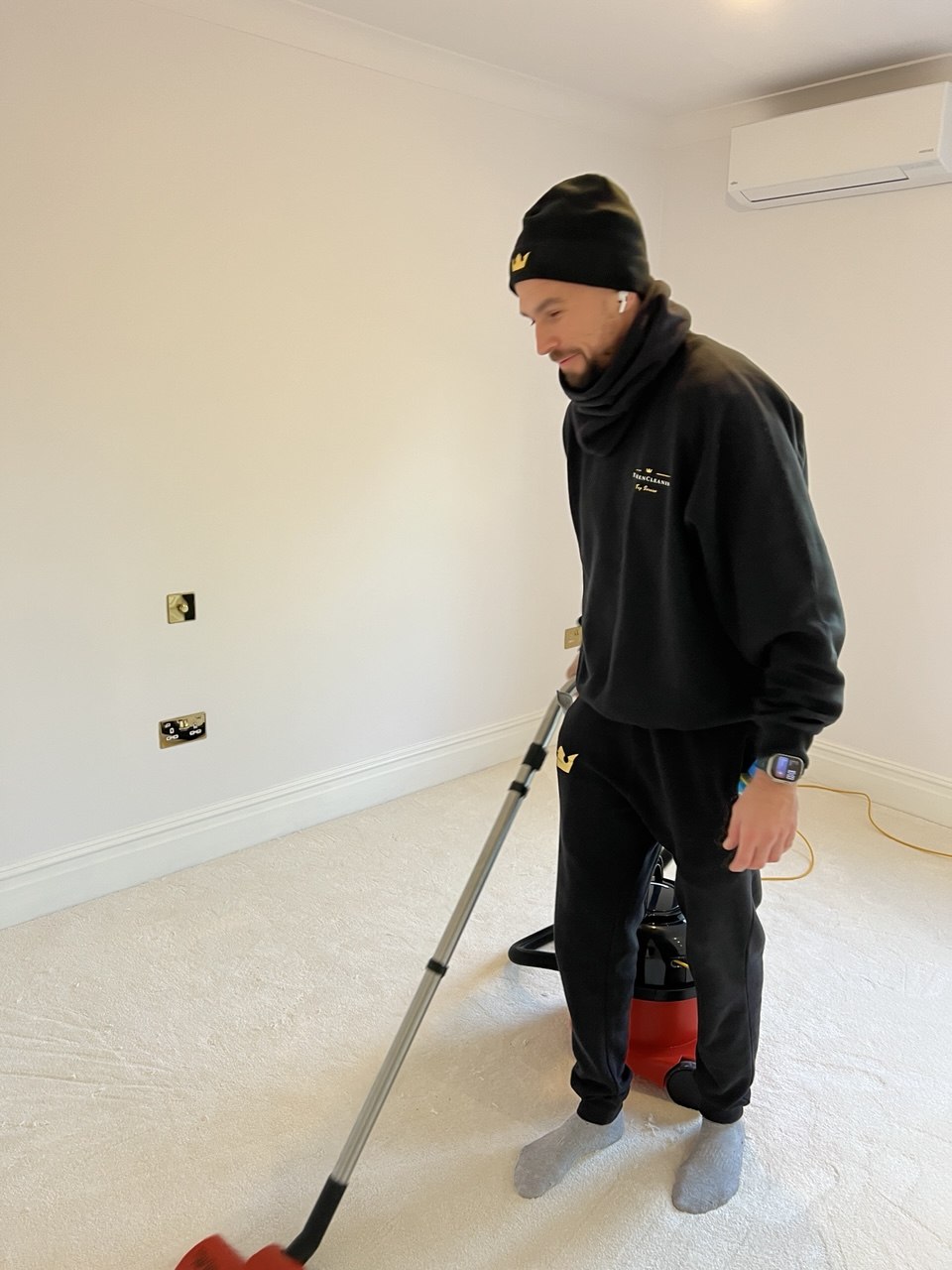 Carpet cleaning during an end of tenancy service